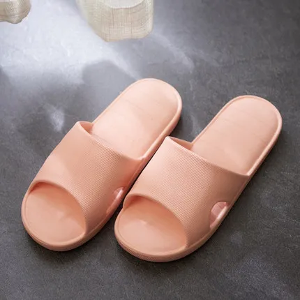 Г., новые шлепанцы для ванной женские летние Нескользящие сандалии на толстой подошве для дома и ванной - Цвет: Оранжевый
