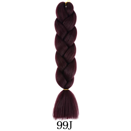 Plecare 24 дюйма большие синтетические косы волос 100 г/упак. волосы блонд крючком Pruiken плетение волос для наращивания крючком волосы - Цвет: #99