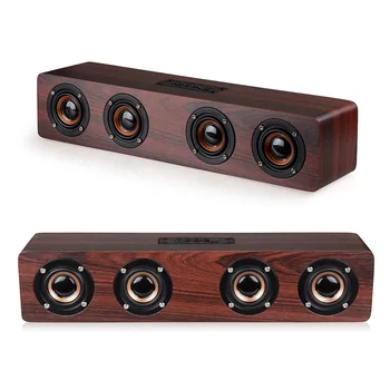 

Bluetooth Speaker Wood Portable Speaker Sound Box Music Column Soundbar Wireless Loudspeaker Subwoofer TV Bass Stereo