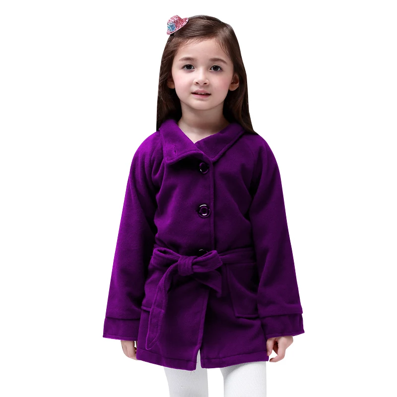 Г., зимние пальто для девочек хлопковые куртки с длинными рукавами для девочек, Детское пальто с бантом на поясе теплая верхняя одежда детская одежда - Цвет: Цвет: желтый