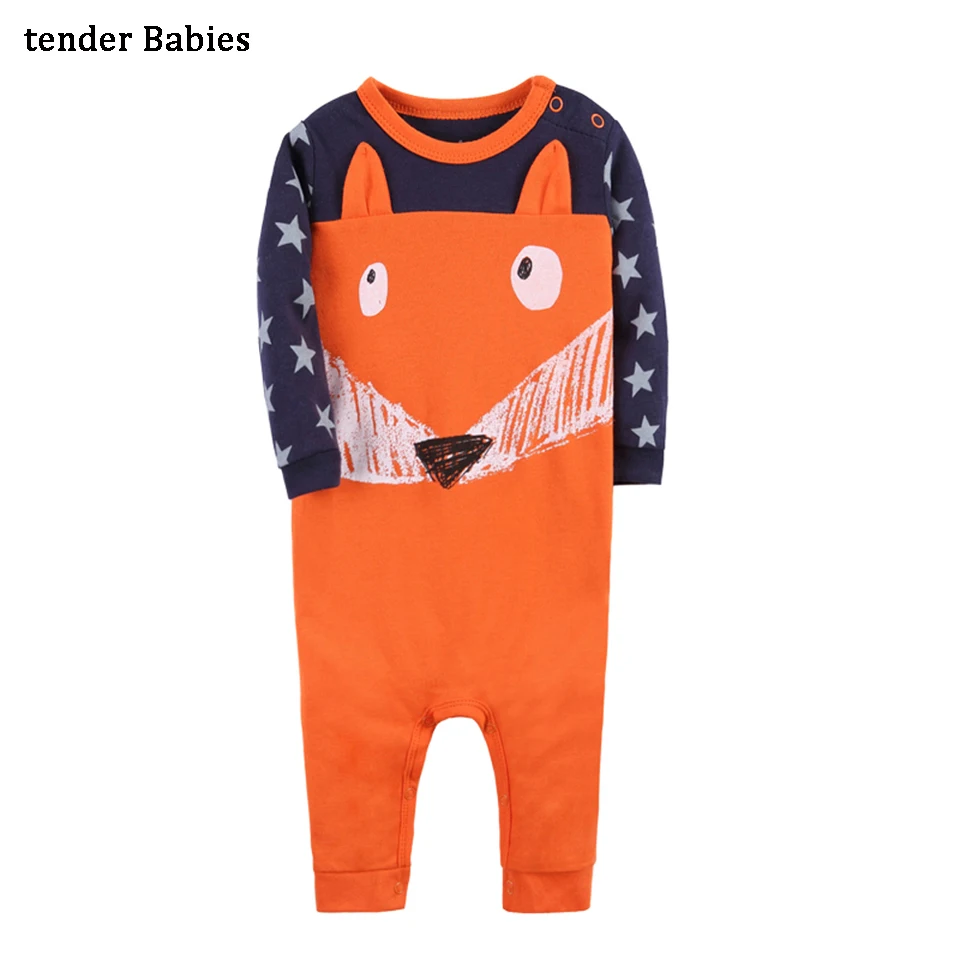 

Fox Baby Romper Newborn cotton Baby Boy girl Clothes Cute Animal Clothing Children One Piece Fashion 3 Styles Rompers 1pcs