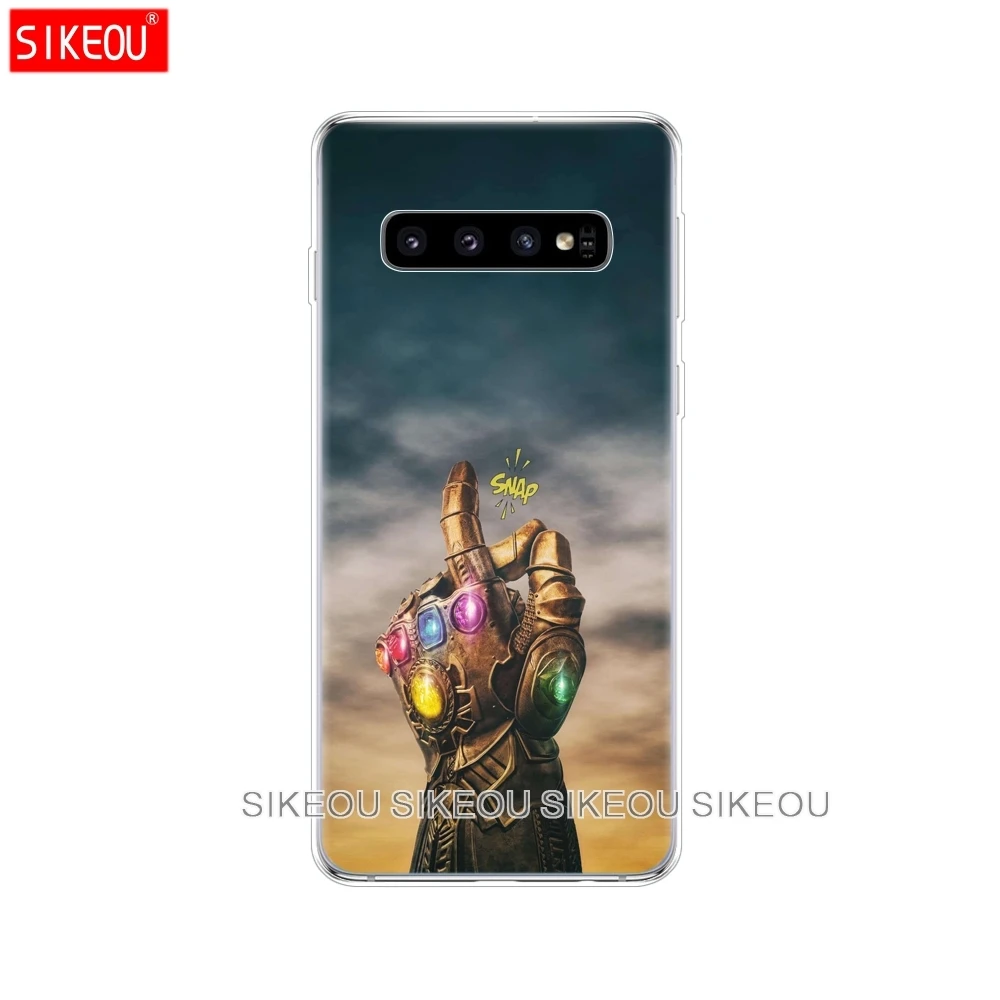 Чехол для samsung Galaxy S10 S9 S8 PLUS S7 S6 egde чехол Fundas coque бампер etui Marvel мстители супергерой Капитан Железный человек танос - Цвет: 10883