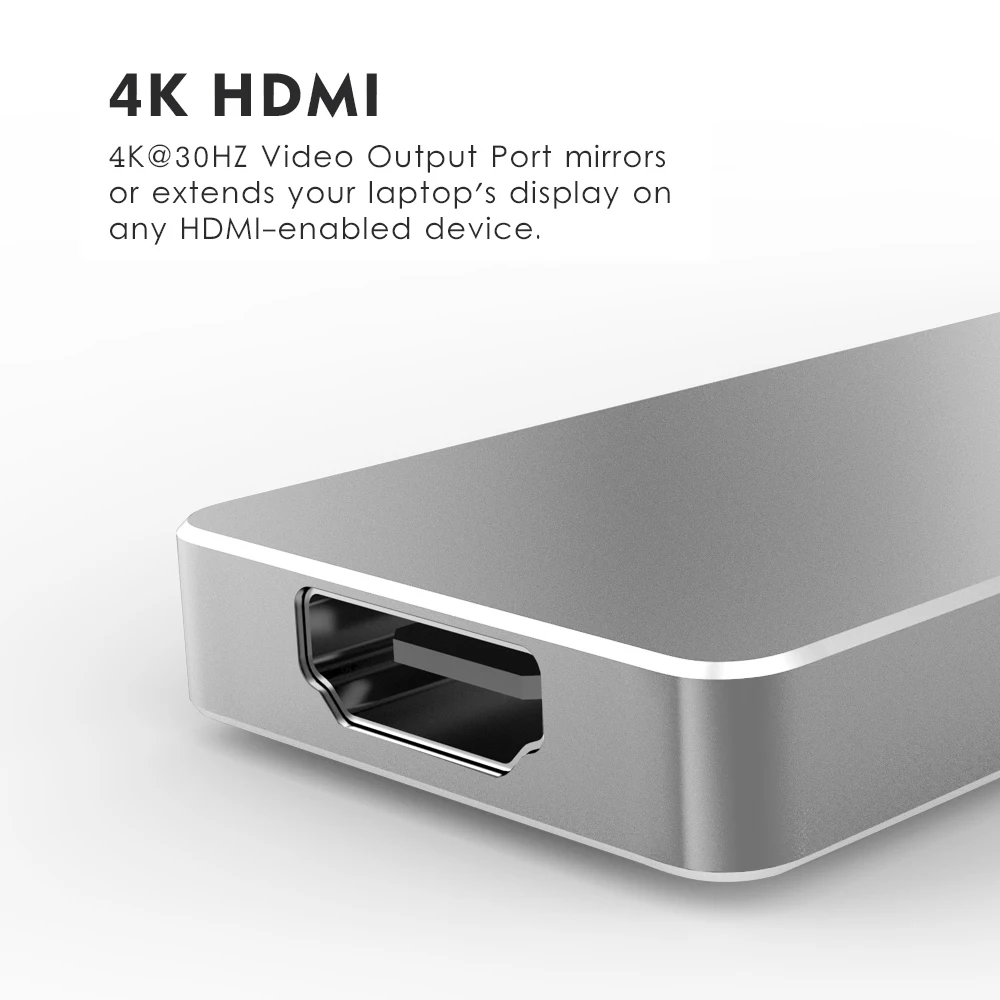 Wavlink двойной USB 3,1 type-C концентратор к HDMI адаптер 4K USB C концентратор ж/SD/Micro SD кард-ридер 7 в 1 для MacBook Pro usb-хаб