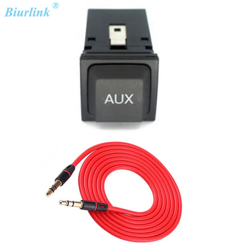Biurlink аудио автомобиля Aux переключатель Панель кнопка для VW Jetta Sagitar RCD510 RCD310 Гольф