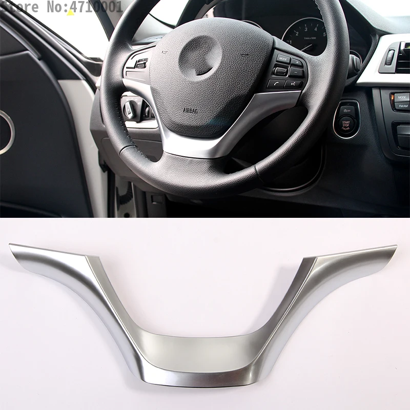 

ABS Chrome Steering Wheel Frame Cover Trim For BMW 3 Series F30 F34 320 328 2013 2014 2015 Car Accessories