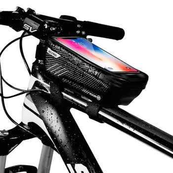 

Bicycle Front Frame Bag Touch Screen Top Tube Handlebar Bicycle Phone Bag Rainproof MTB Road Bike Hard Shell Resistant Bag