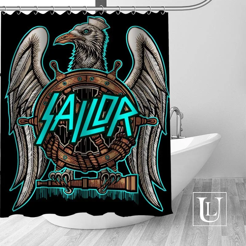 

High Quality Custom Slayer Shower Curtain Polyester Fabric Bathroom Curtain Hooks Mildew Resistant Bathroom Decor