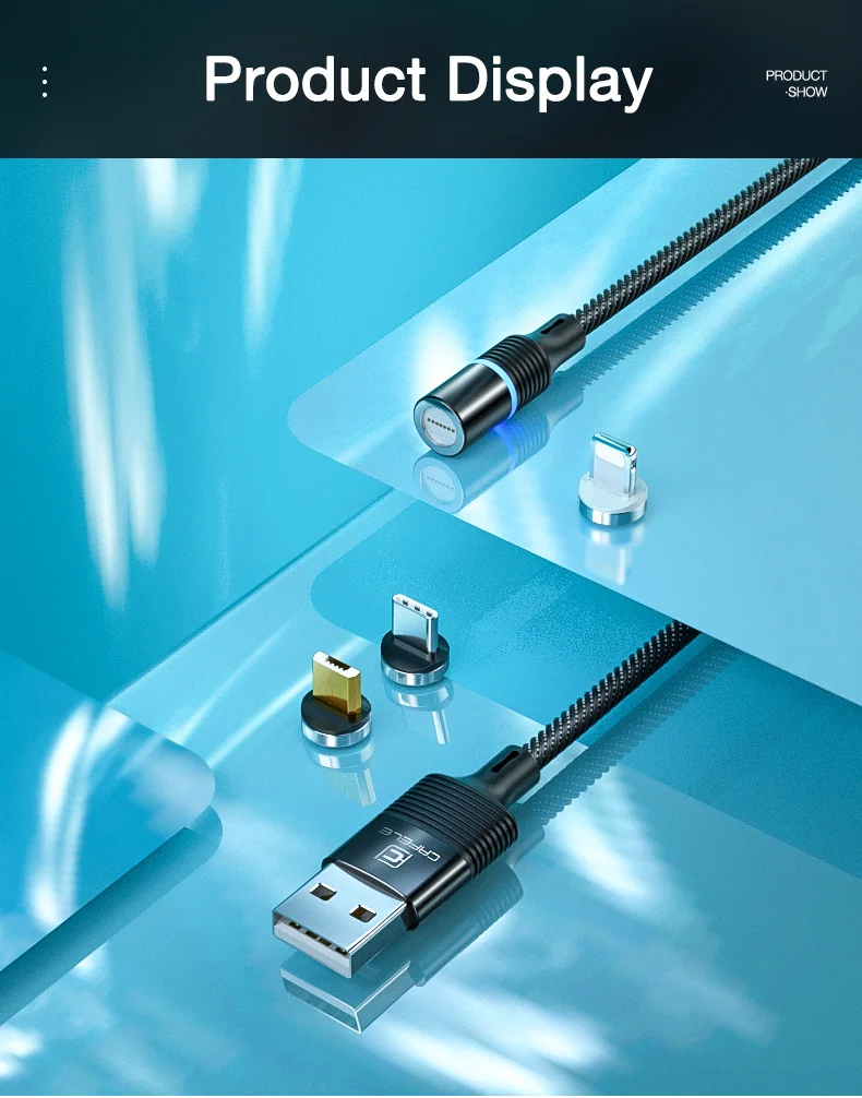 Cafele Магнитный Micro USB кабель для iPhone samsung type-c зарядный Магнитный зарядный адаптер usb type C кабели для мобильных телефонов