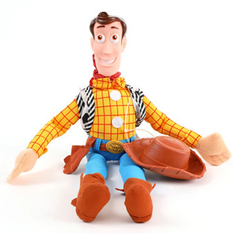 MIAOOWA 1PC 25-50CM Kawaii Story Sherif Woody Car Doll Kid Baby Cute Plush Toy Car Sticker Cute Auto Accessories Cartoon Car Dec