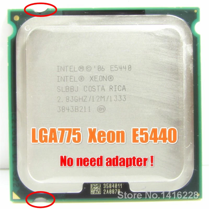Xeon E5440 Processor 2.83ghz 12m 1333mhz Slans Slbbj Close To Lga775 ...