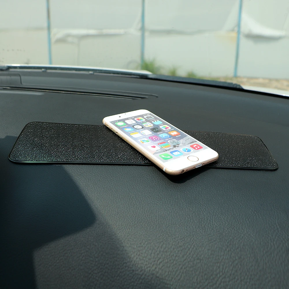 Large Long Car Dashboard Sticky Pad Non-Slip Mat Gel Magic Anti-slip Mat For Phone Key GPS Tablet Holder Car-styling PU Leather