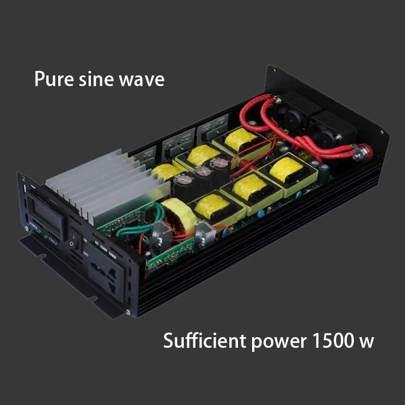 1000W Pure Sine Wave Car Inverter DC12V/24V To AC220V Power Converter Booster Inverter for Car Household DIY