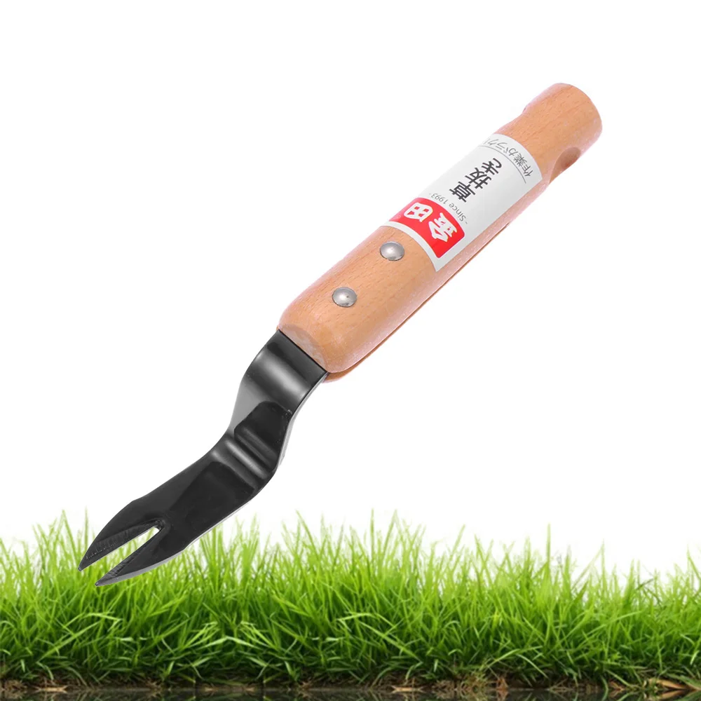 

Homegrown Garden Planting and Weeding Tools Weeding Fork Wood Handle Transplanting Digging Tools Manual Removing Taproot