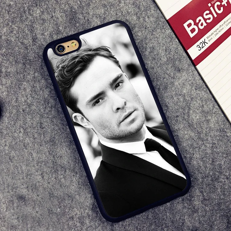 Image Chuck Bass gossip girl Style Soft Rubber Back Case Cover For iPhone 6 6S Plus 7 7 Plus 5 5S 5C SE 4 4S Mobile phone bag