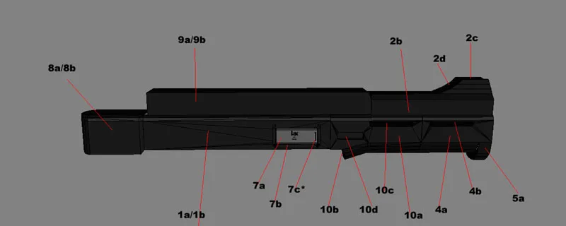 DIY 1:1 HK UMP 45 Sub пулемет Бумажная модель Сборка ручной работы 3D игра-головоломка детская игрушка