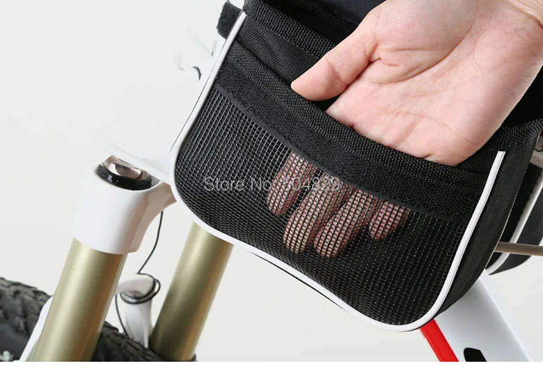 Sale Wholesale 200 pcs/lot waterproof outdoor Bicycle Stem bag front side luggage bag travel accessories mountain bike bag 6