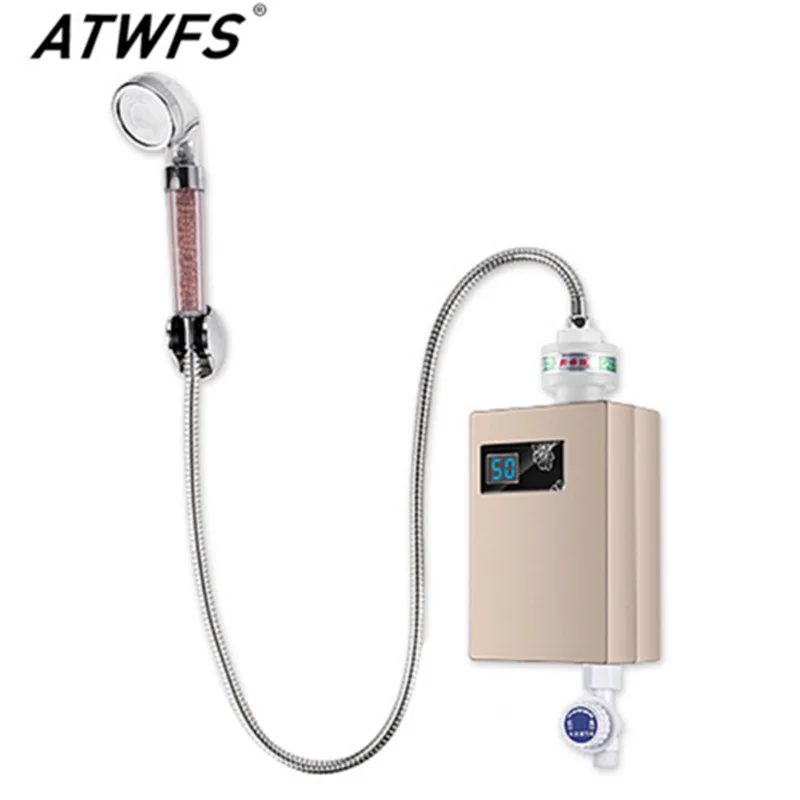 

Instantaneous Water Heating Shower Bathroom Shower Heater Electronic Water Heater Household water heating machine with sprinkle