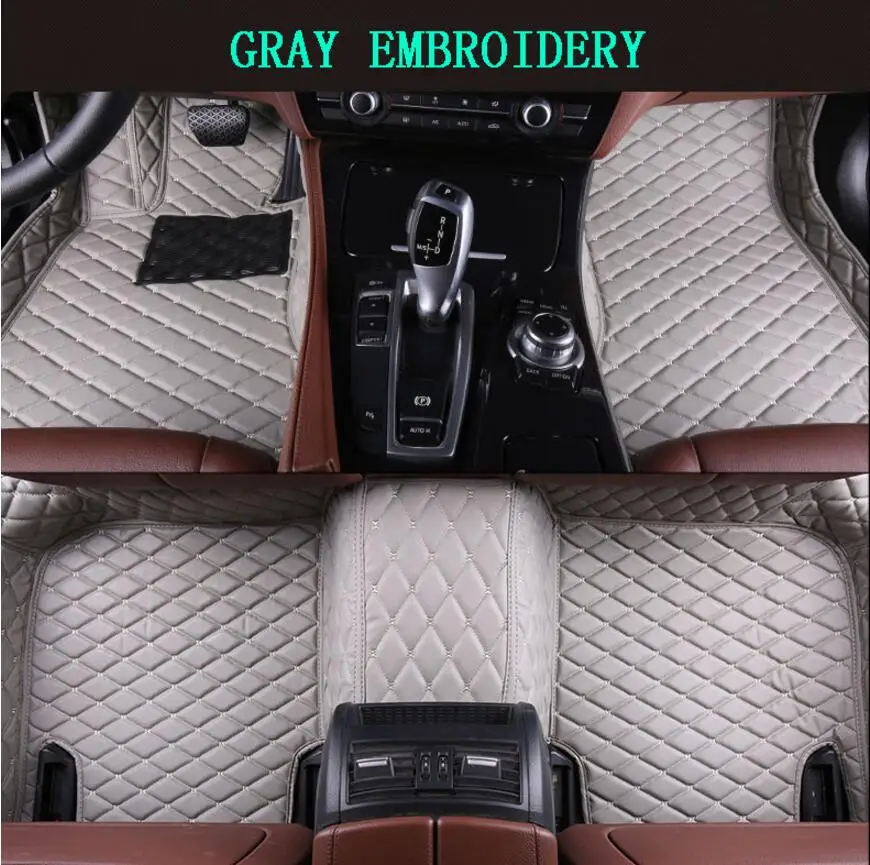 

JINGHANG Auto Floor Mats For Land Rover Range Rover Sport 2003-2012 Foot Carpets Car Step Brand New Embroidery Leather Mats
