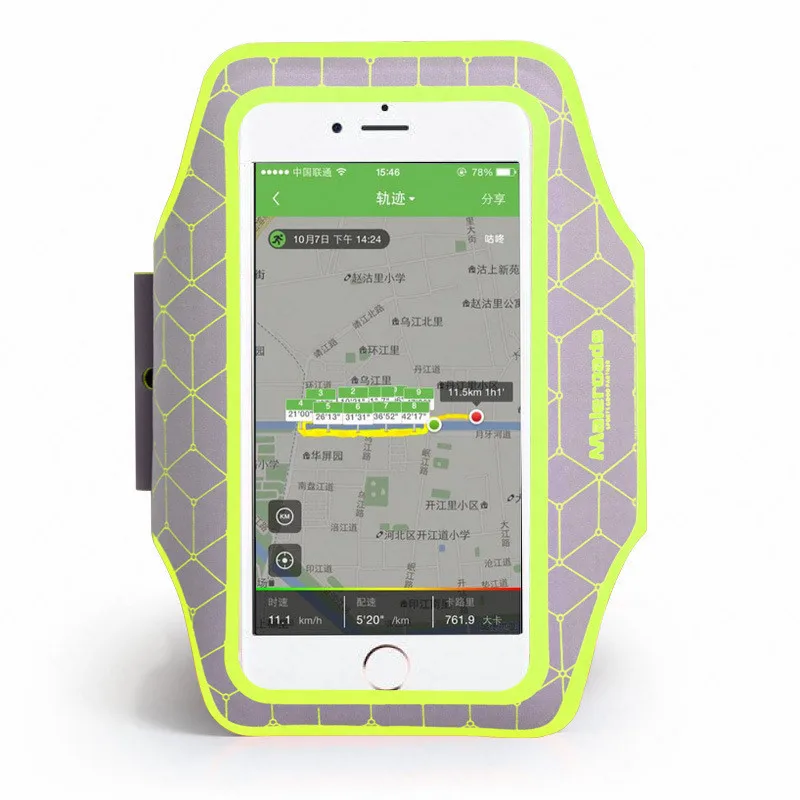 5.5 in-Green Maleroads спортивная сумка на запястье для бега телефона сумка для бега аксессуары сумка для телефона Ультралегкие спортивные сумки для фитнеса - Цвет: 5.5 in-Green
