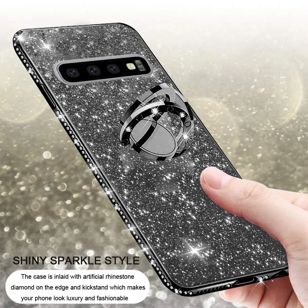 Diamond Case for Samsung Galaxy S10 Plus S10E S7 Edge S8 S9 Note 9 8 Cover For Samsung A6 A8 Plus A7 J7 2018 Glitter Bumper Case (1)