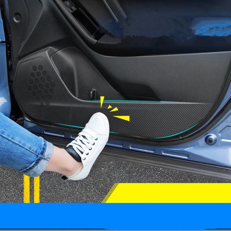 Carbon Fibre Inner Door Anti Kick Sticker For Subaru Forester /outback