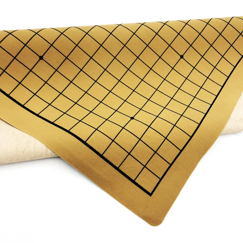 High Quality Go Game Chess Board Games Specific Dedicated 19 Way Games Chess Board Portable Folding Leather qenueson