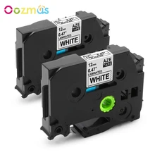 Совместимость P Touch запечатанных лент для замены TZe ленты 12 мм 0,47 дюймов ламинирования с Brother P-Touch PT-D600 PT-H110 PT-D210 этикетировщик