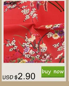 Booksew хлопчатобумажная льняная ткань с принтом цветущие цветы домашний текстиль швейный материал Tissu для сумки скатерти занавески украшения