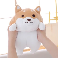 36/55 bonito e gordo shiba inu cão brinquedo de pelúcia recheado macio kawaii animal dos desenhos animados travesseiro adorável presente para crianças do bebê boa qualidade