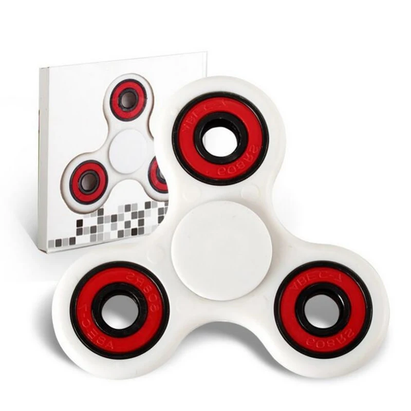 

6 Colors Ceramics Beads Fidget Hand Tri-Spinner EDC Hand Spinner Gyro Fidget Toys ADHD FidgetSpinner Long Time Anti Stress Toys