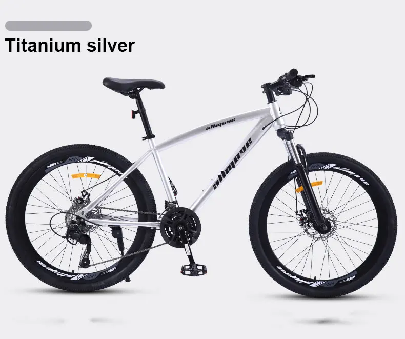 Best Mountain Bike 26 inch 21/24/27/30 Speed Shock Absorption Double Disc Brakes Ultra Light Teen Male and Female Students Adult 4