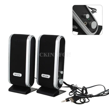 

100Pcs/Lot 2Pcs/set USB 2.0 Multimedia Speaker For Laptop PC Computer