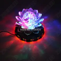 3 Вт Вращающийся RGB 48 светодиодов Подсолнечник LED Сценическое Освещение лазерный проектор 110 В 220 В для вечеринки Бар Диско DJ партия Показать