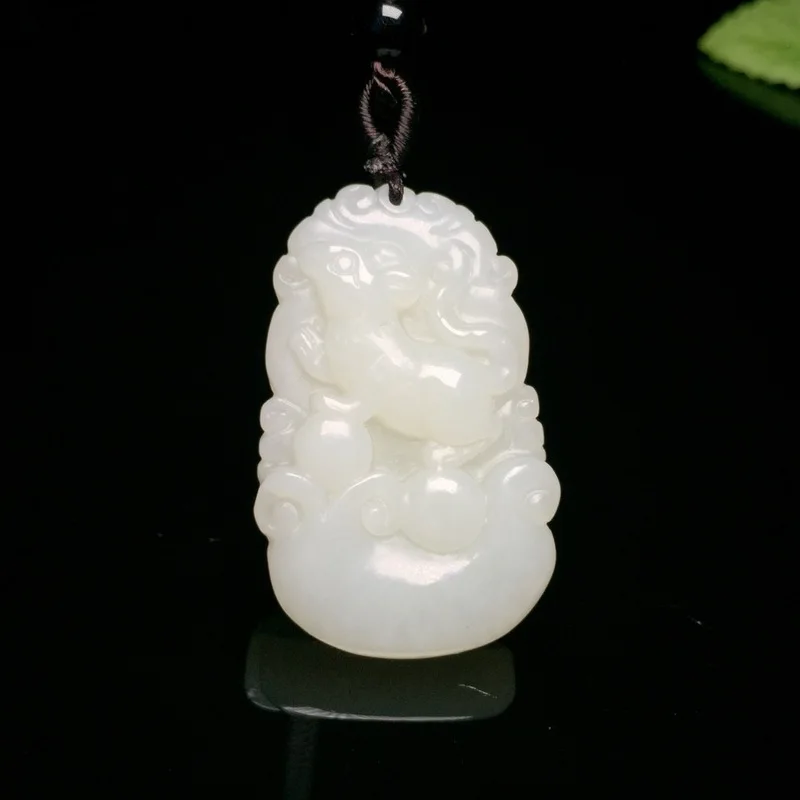 

2018 Rushed New Boys Slide Reiki Druzy Yu Xuan, Authentic Guarantee Natural Hetian Chinese Zodiac Is A Rat Pendant Ruyi Of The