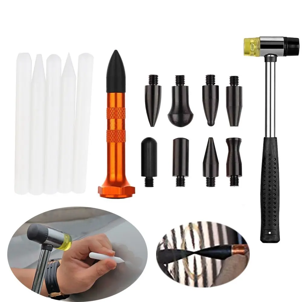PDR Tool Kit for Pop a Dent, 57PCS Car Repair Kit PDR Tools,PDR Line Board Dent Lifter Set Glue Stricks Pro Pulling Tabs Kit (4)