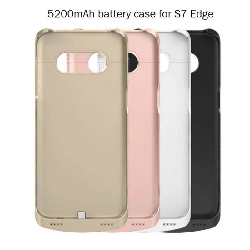 5200mah Emergency Backup External Battery Charger Case For Samsung galaxy S7 edge Power Bank Cover For