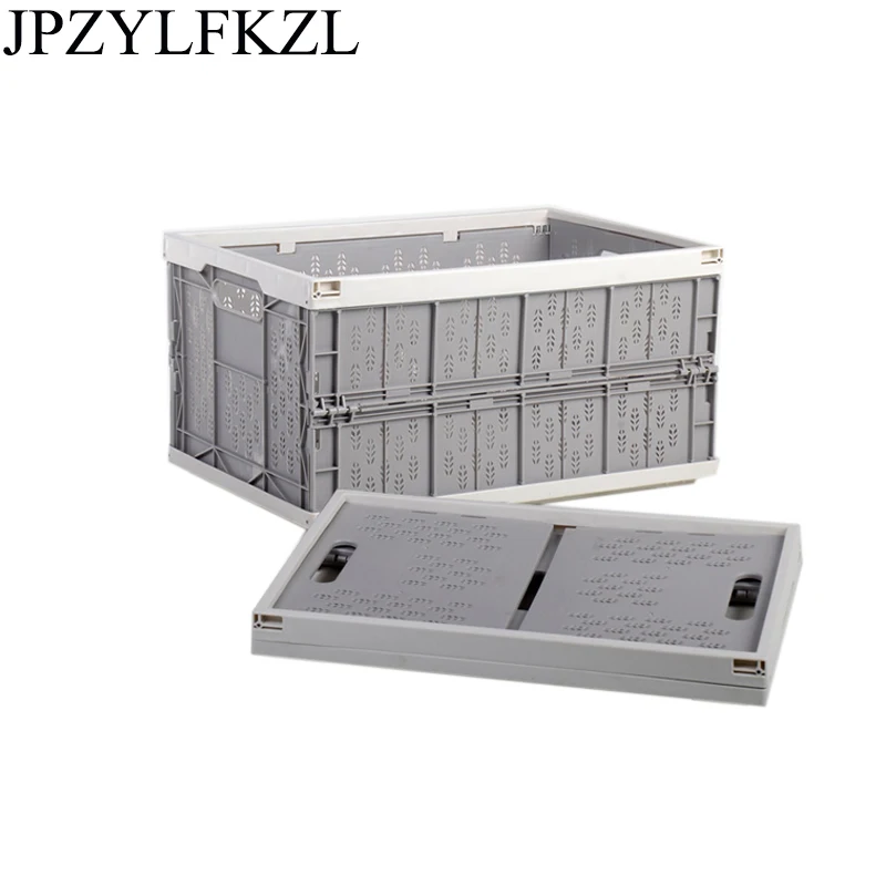 

2018 New Folding Finishing Plastic Storage Basket Skid Proof Thickened and Leachled Fruit Storage Box Storage Box Organizer