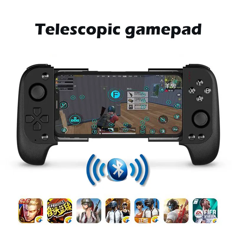 

Brand New Multifunction Wireless Bluetooth Joystick Telescopic Joystick Gaming Controller for Smartphone Tablet PC Android IOS