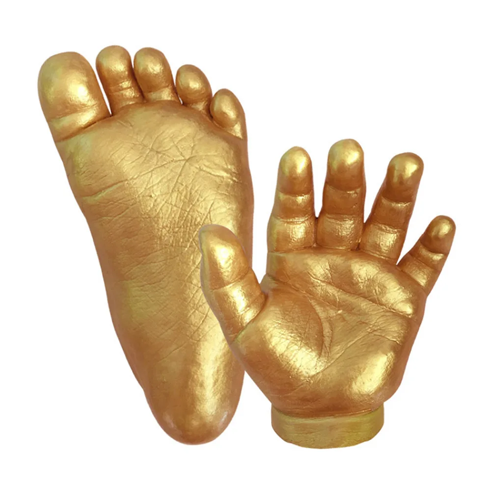3D руки и ноги печати ребенка Handprint форма в виде отпечатка ноги для ребенка порошок штукатурка литья комплект на память подарок ребенка рост мемориал