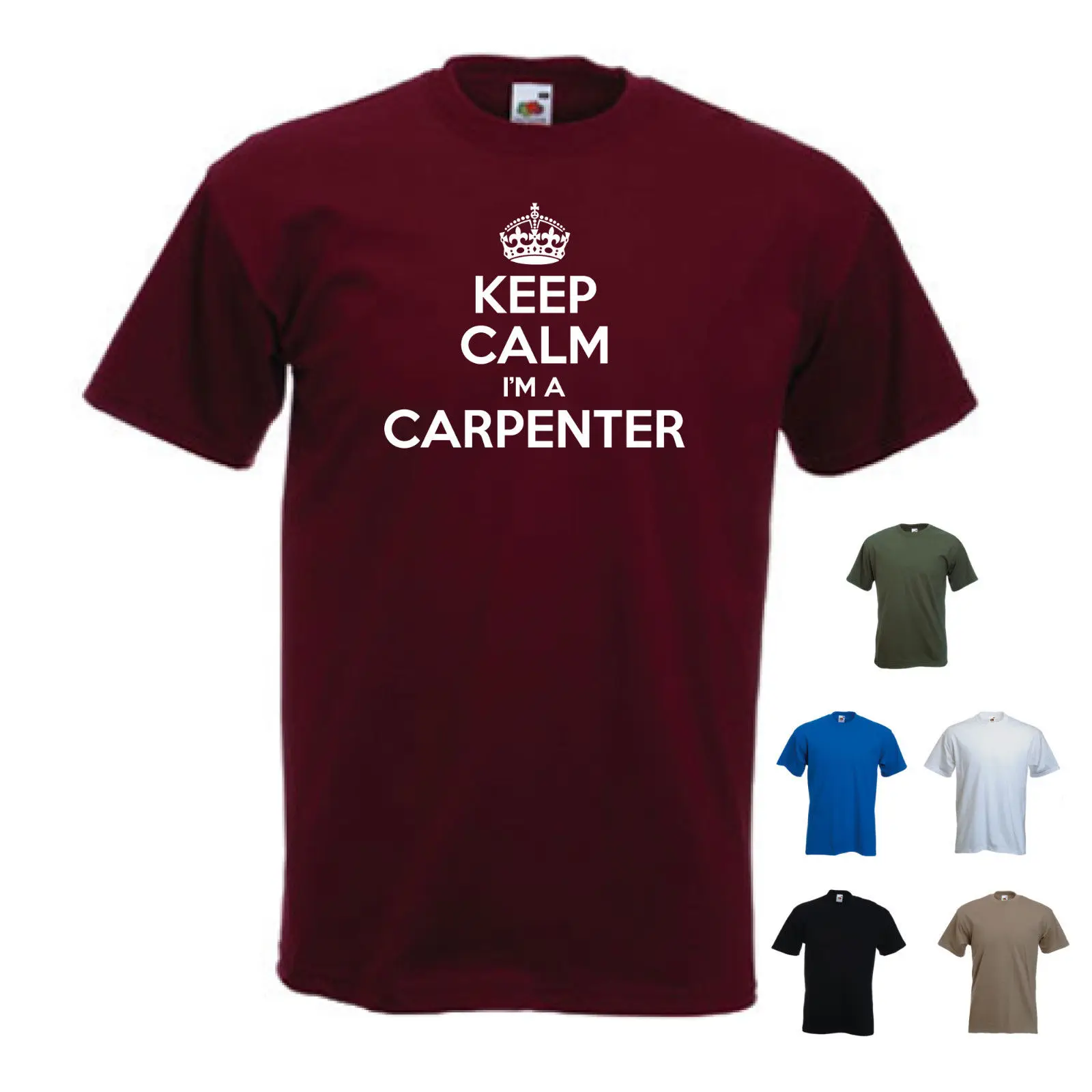 &quotKeep Calm I'm a Carpenter&quot столярная работа по дереву смешная футболка новые футболки