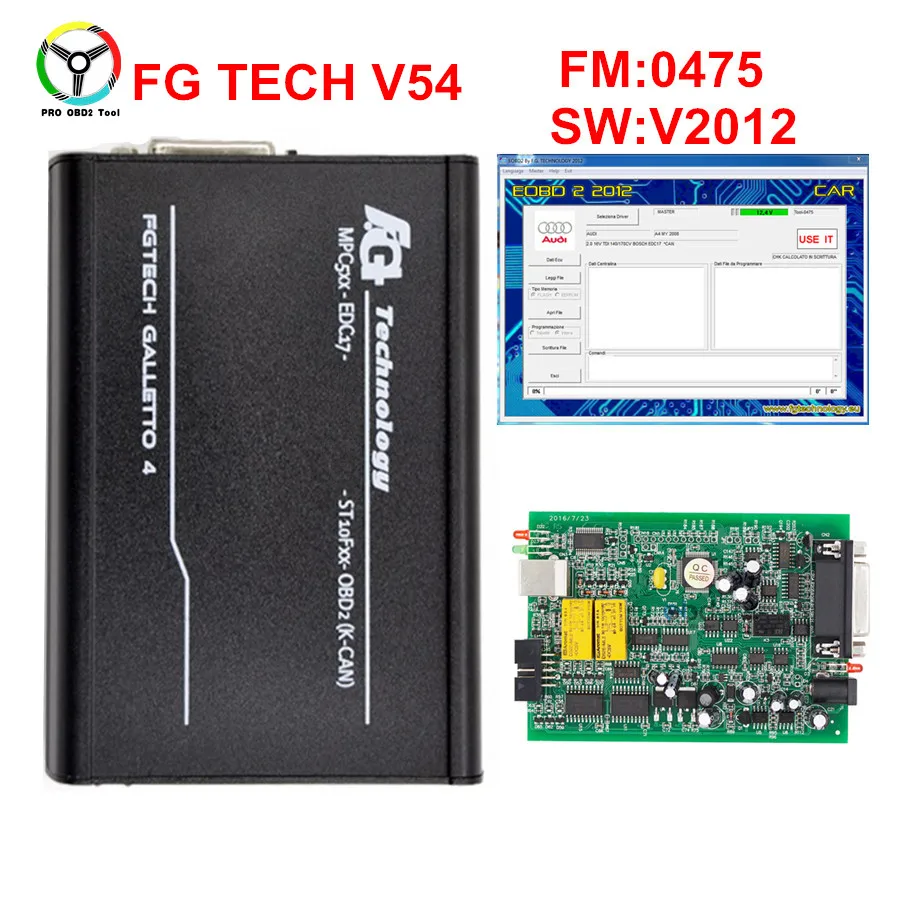 

2018 Online Master EU 0475 FGTech V54 Galletto 4 Support BDM Full Function Fg Tech V54 Auto ECU Chip Tuning OBD FG-TECH