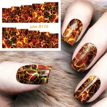 1 шт Горячие наклейки для ногтей волшебный цветок водяные наклейки для ногтей художественные украшения обертывания ползунки маникюрные инструменты Рождество YZ76