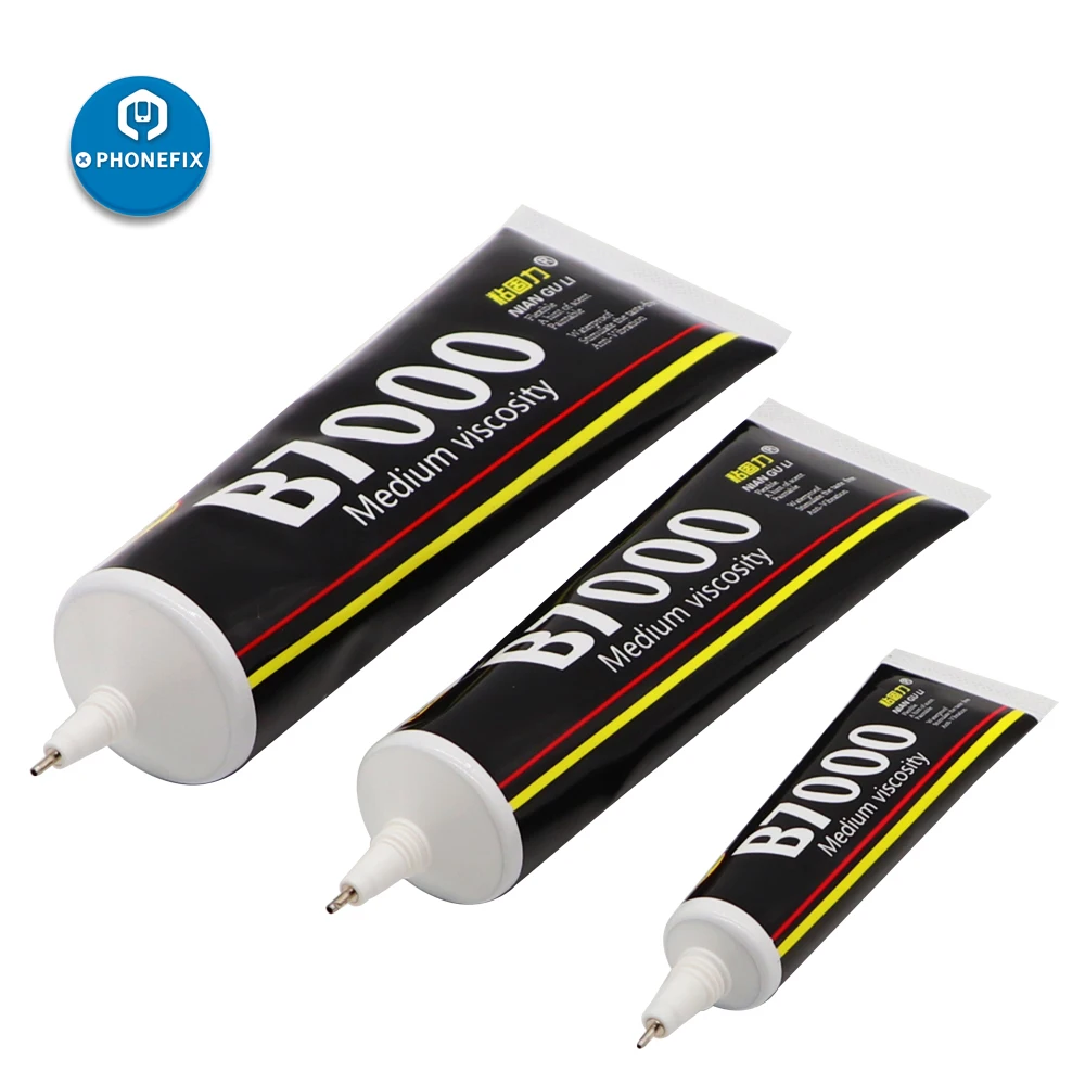 

PHONEFIX Multi-purpose B7000 Glue Phone Screen Adhesive Clear Liquid Glue for Phone Frame Touch Screen Repair 15/50/110ML
