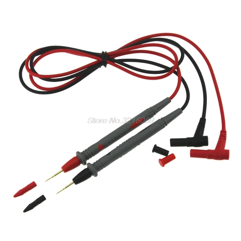 

OOTDTY 1Pair Universal Probe Test Leads Pin Gold-plated Needle Tip for Multimeter 1000V Sep29 Whosale&DropShip