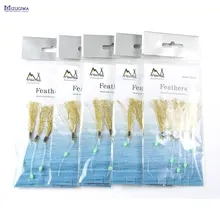 10 Packs MIZUGIWA Saltwater Sabiki Rigs Bait Lure Hook Size 3/0 Line 0.60 mm Fishing Sabiki Shrimp Bait Rigs Bait Jig Lure