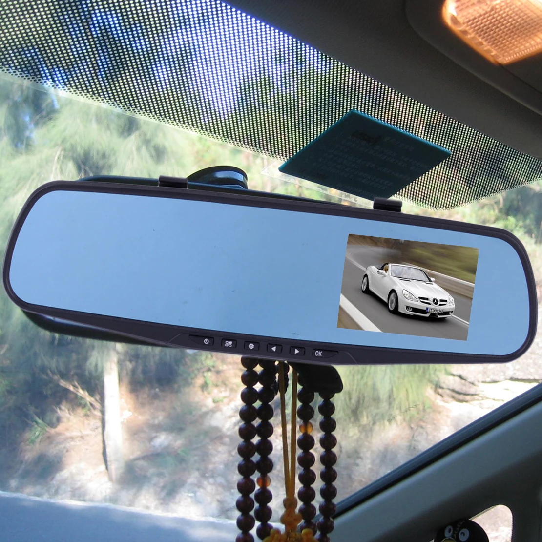 

DWCX 3.5" Full HD 1080P Car DVR Rear View Rearview Mirror Screen Video Recorder Dual Cam Reversing Monitor Camera Multi Language