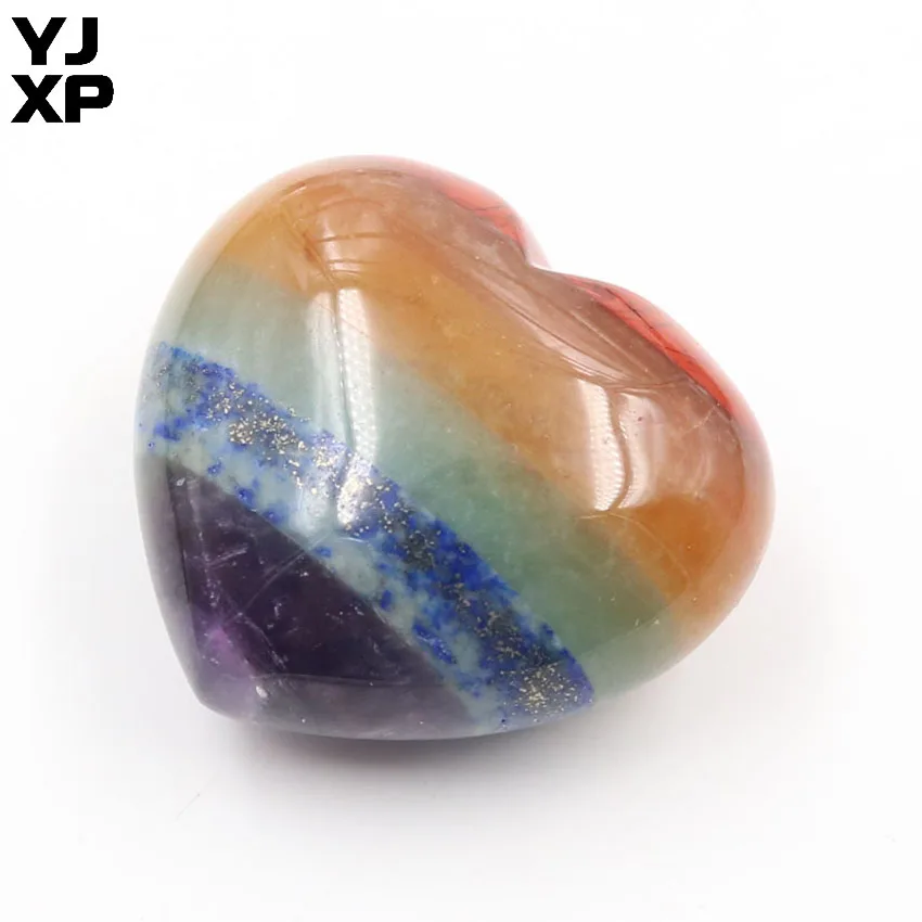 YJXP Reiki Natural Stone Chakra Balancing Love Carved Rainbow Ornament Healing Crystal Meditation 1Pcs | Украшения и аксессуары