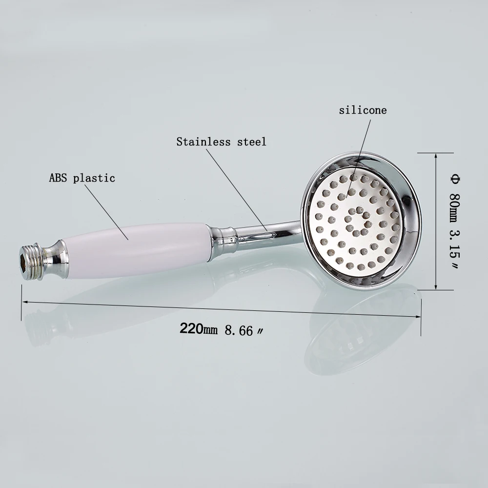 Латунная керамическая ручка с высоким давлением, душевая головка из АБС-пластика, водосберегающая душевая головка, фильтр для ванной комнаты, дождевой спрей для душа