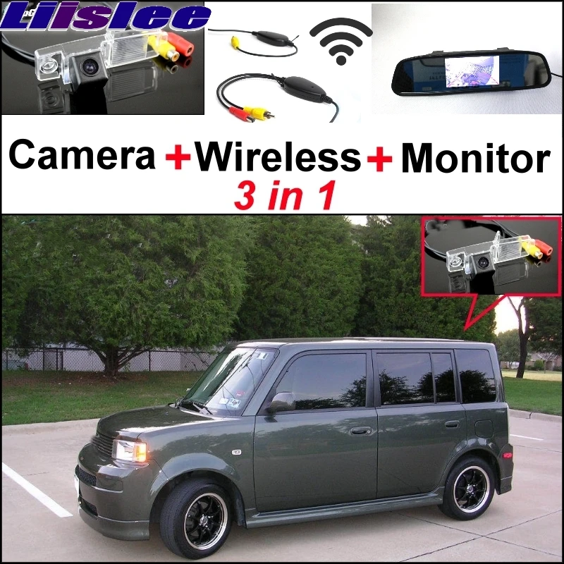 

Liislee Special Rear View Camera Wireless Receiver + Mirror Monitor 3 in1 Easy Backup Parking System For Scion XB MK1 2003~2007