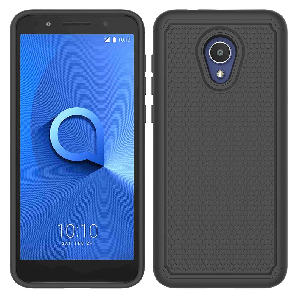 

For Alcatel 1X Evolve / IdealXtra 5059R / TCL LX A502DL Case 2 In 1 Heavy Duty Armor Case Anti Shock Soft TPU & Hard Back Cover